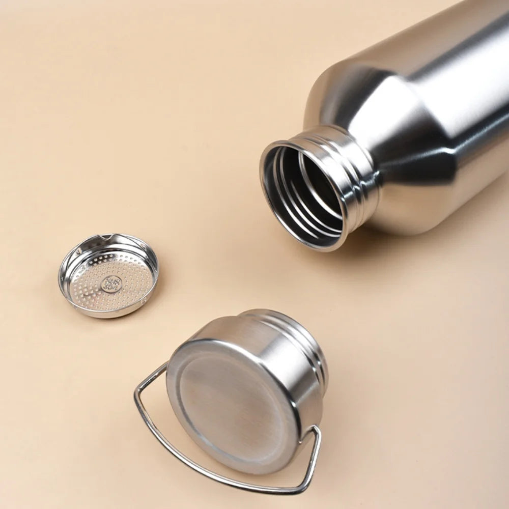 2L Stainless Steel Sports Water Bottle Large Capacity Flask