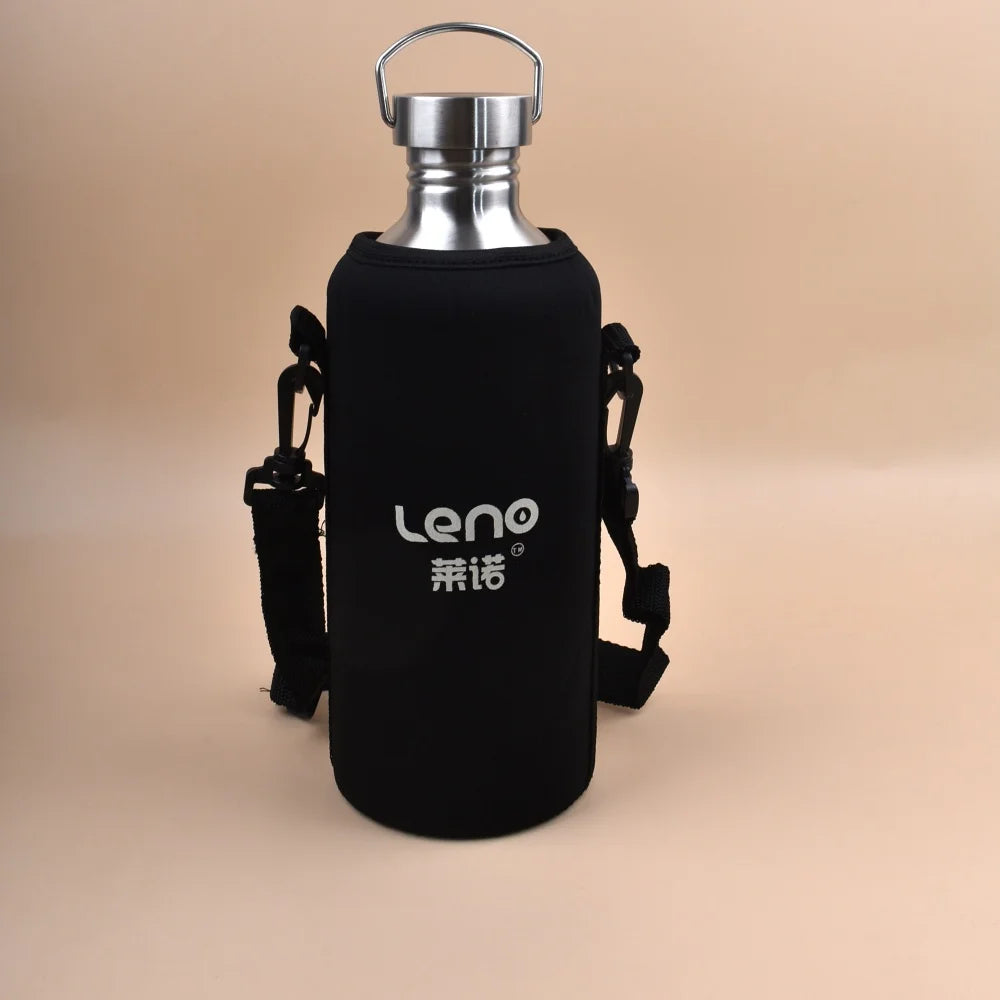 2L Stainless Steel Sports Water Bottle Large Capacity Flask
