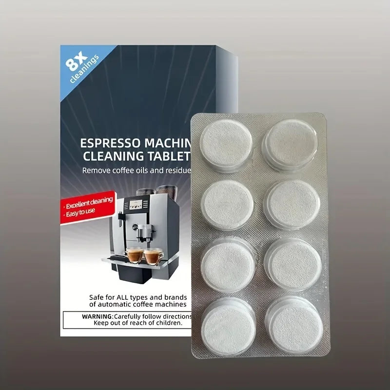 Espresso Machine Cleaning Tablets for Descaling and Oil Removal
