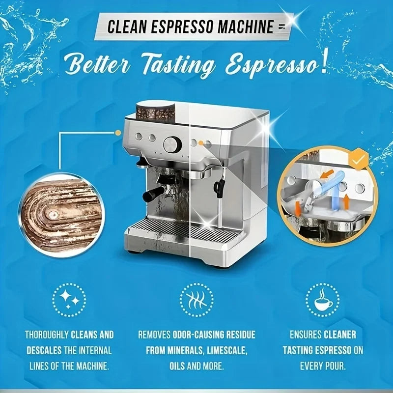 Espresso Machine Cleaning Tablets for Descaling and Oil Removal