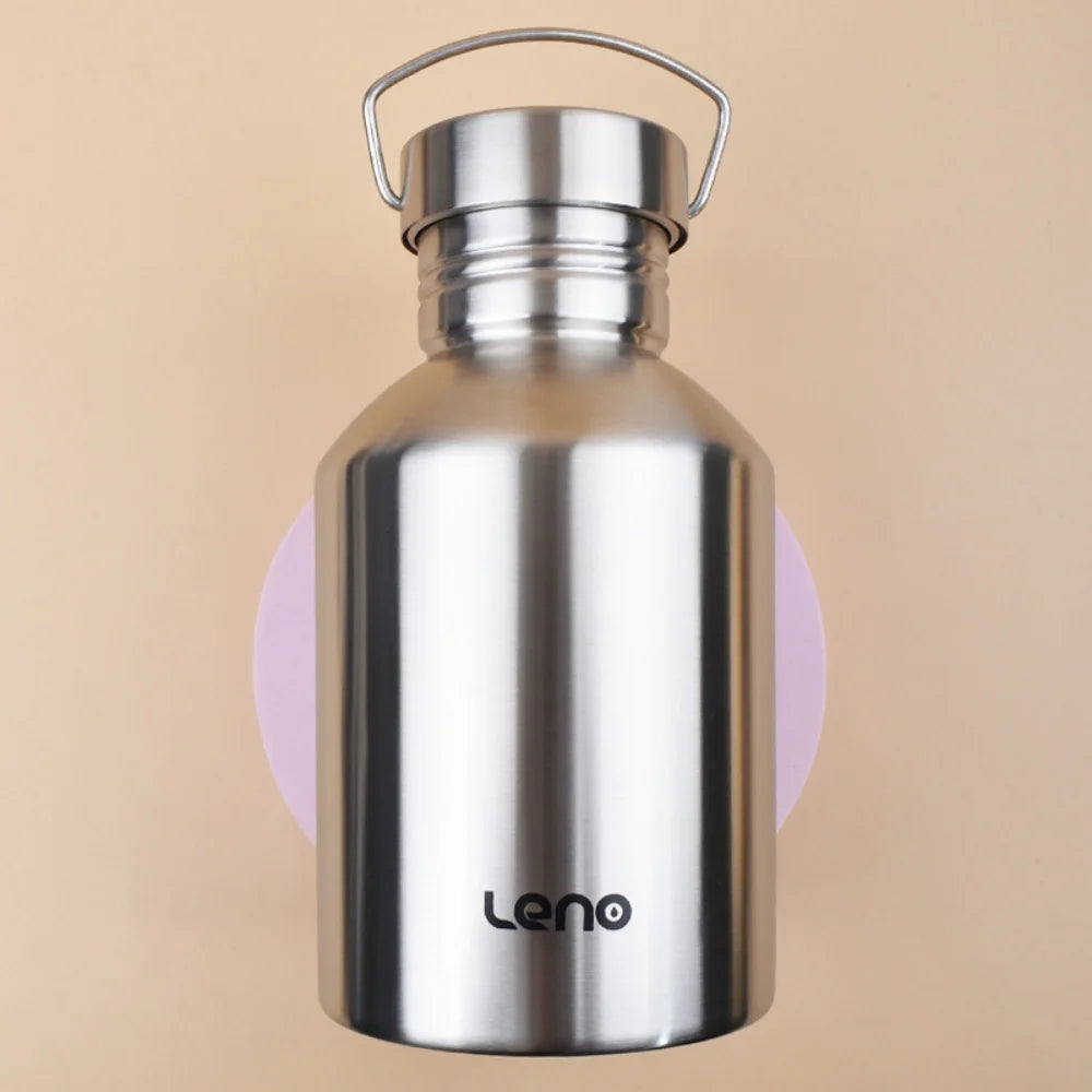 2L Stainless Steel Sports Water Bottle Large Capacity Flask