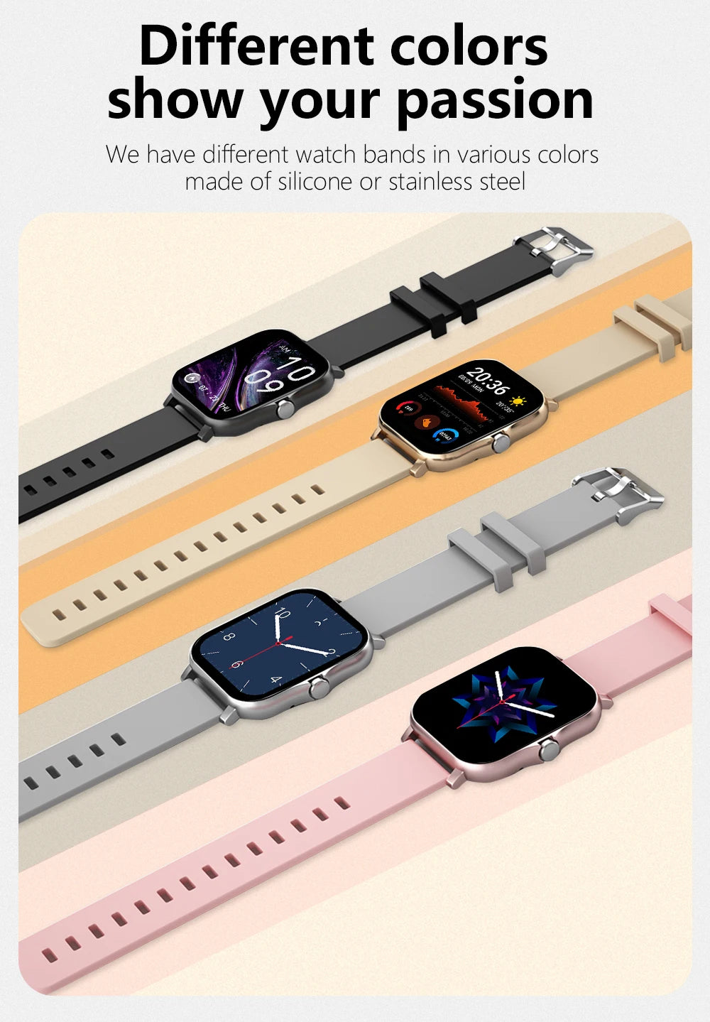 1.83" Sports Smartwatch with Wireless Call & Health Tracker