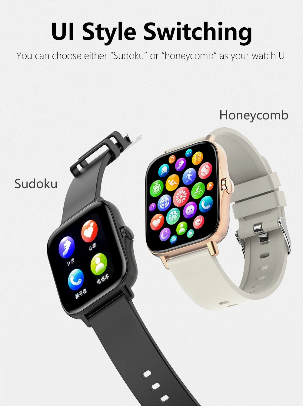 1.83" Sports Smartwatch with Wireless Call & Health Tracker