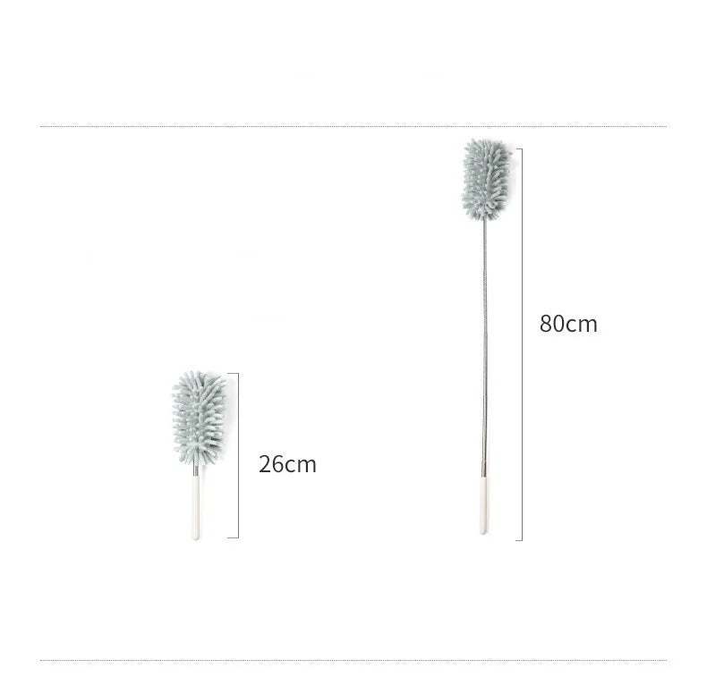Telescopic Microfiber Chenille Duster – Stainless Steel Handle