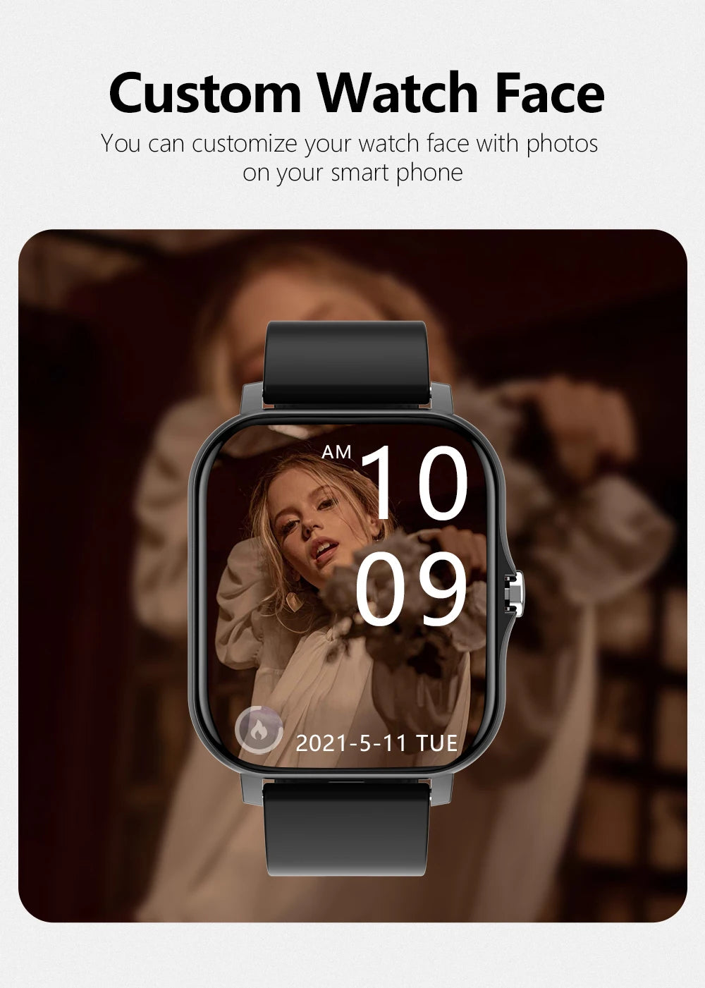1.83" Sports Smartwatch with Wireless Call & Health Tracker