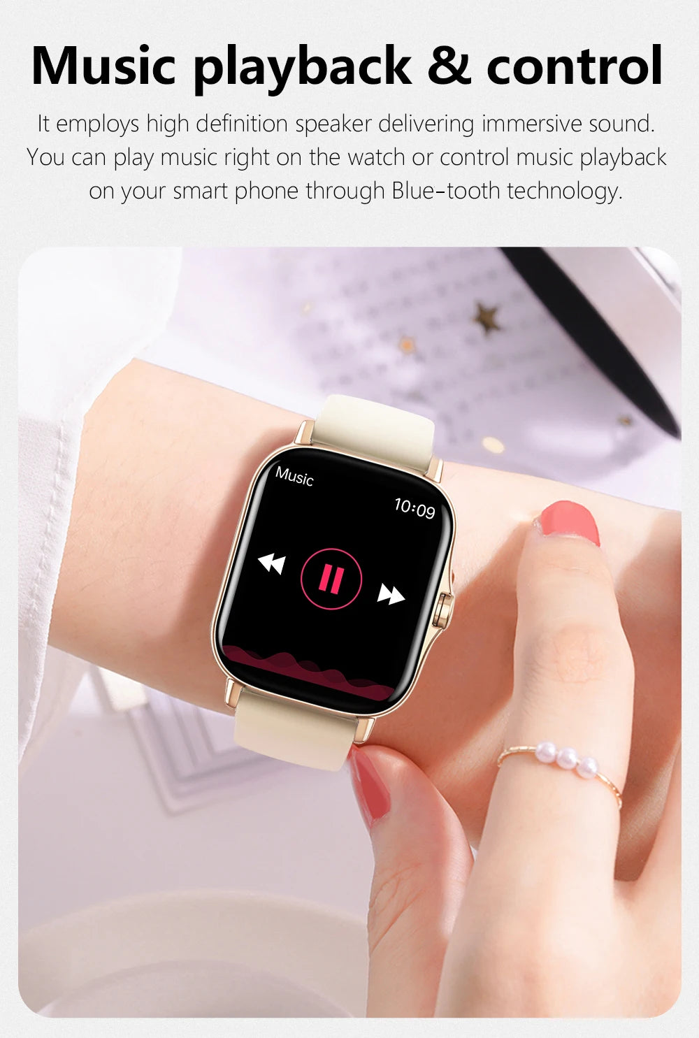 1.83" Sports Smartwatch with Wireless Call & Health Tracker