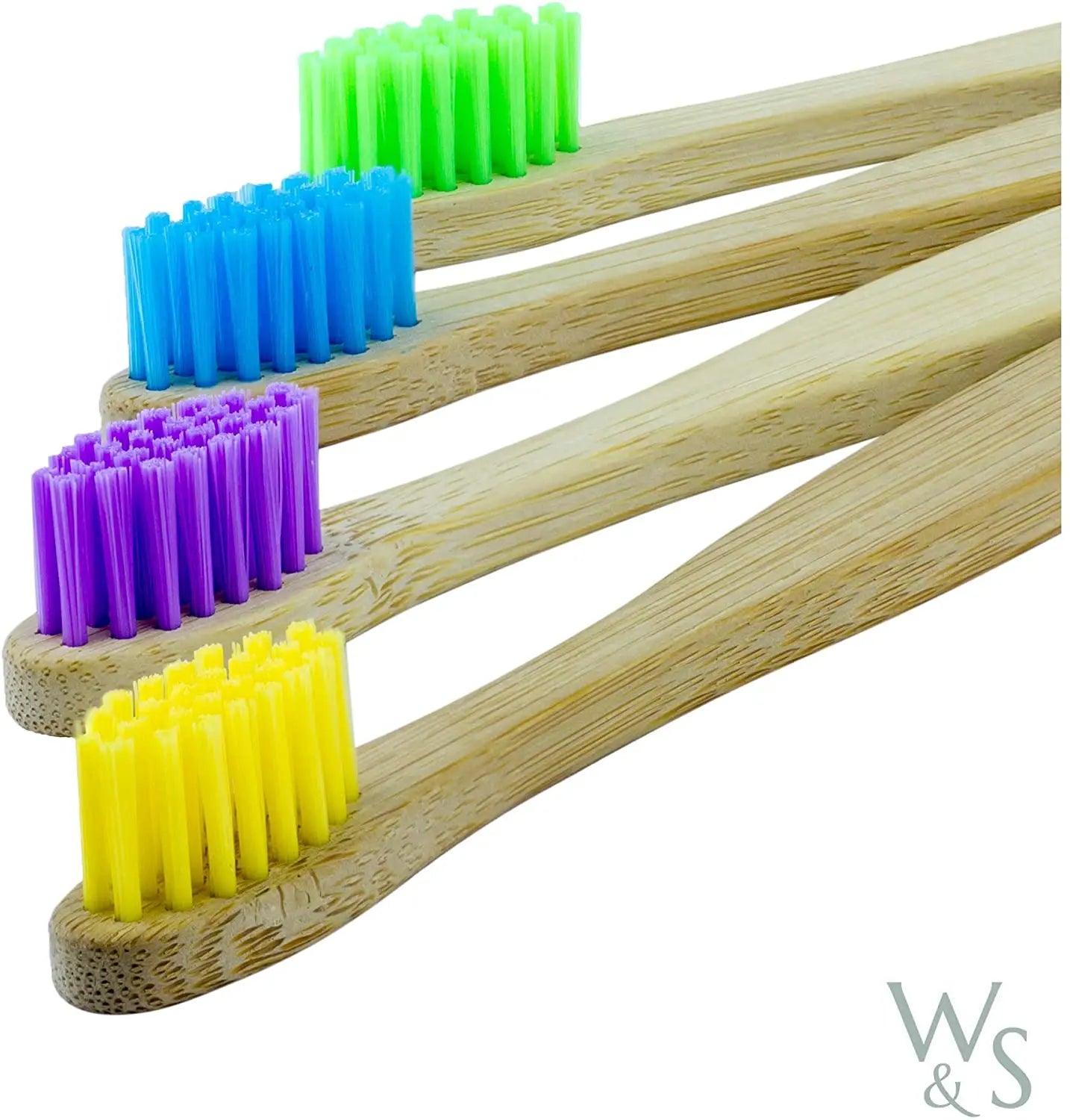 10pcs Organic Kids Bamboo Toothbrush Set
