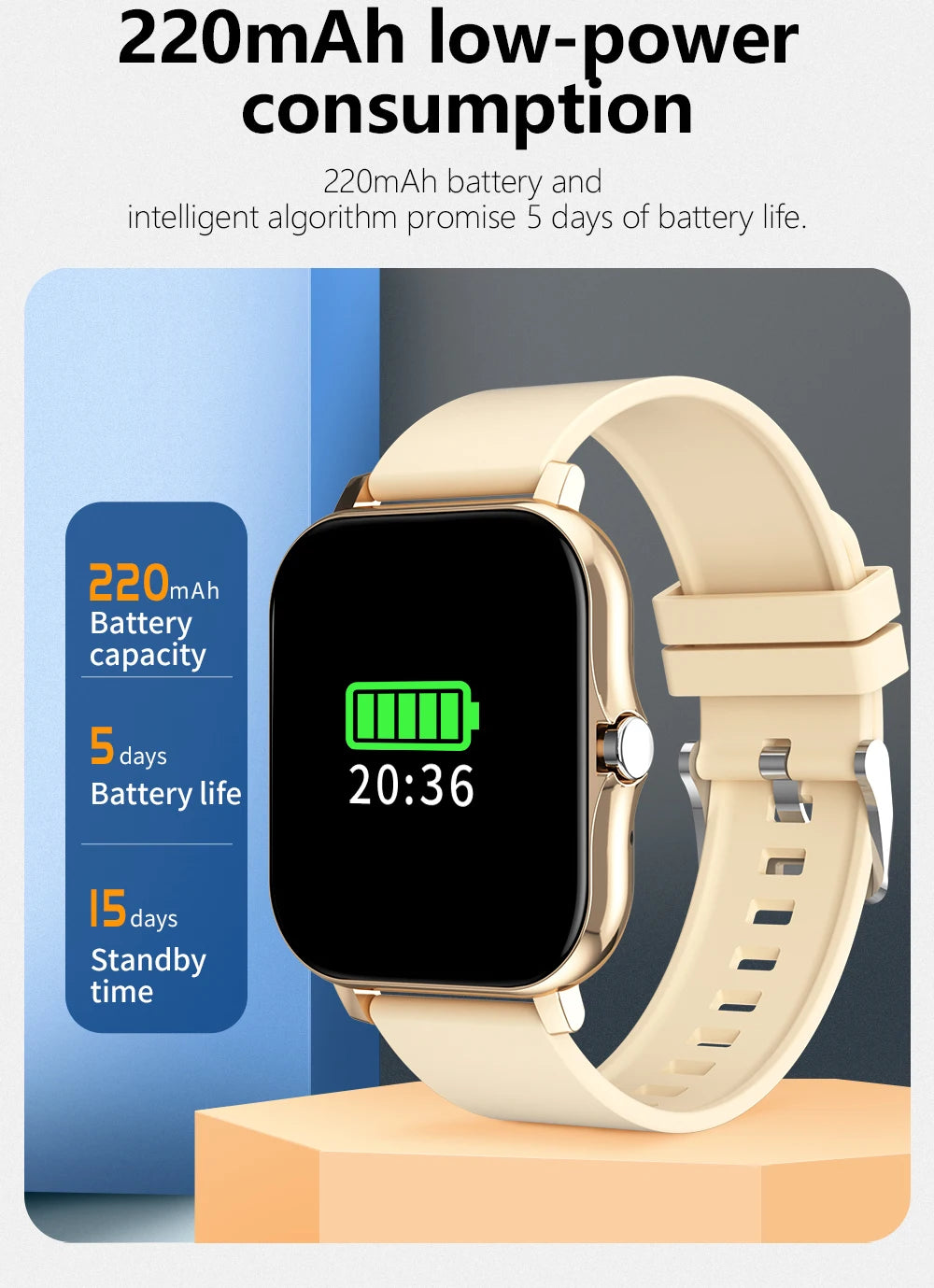 1.83" Sports Smartwatch with Wireless Call & Health Tracker