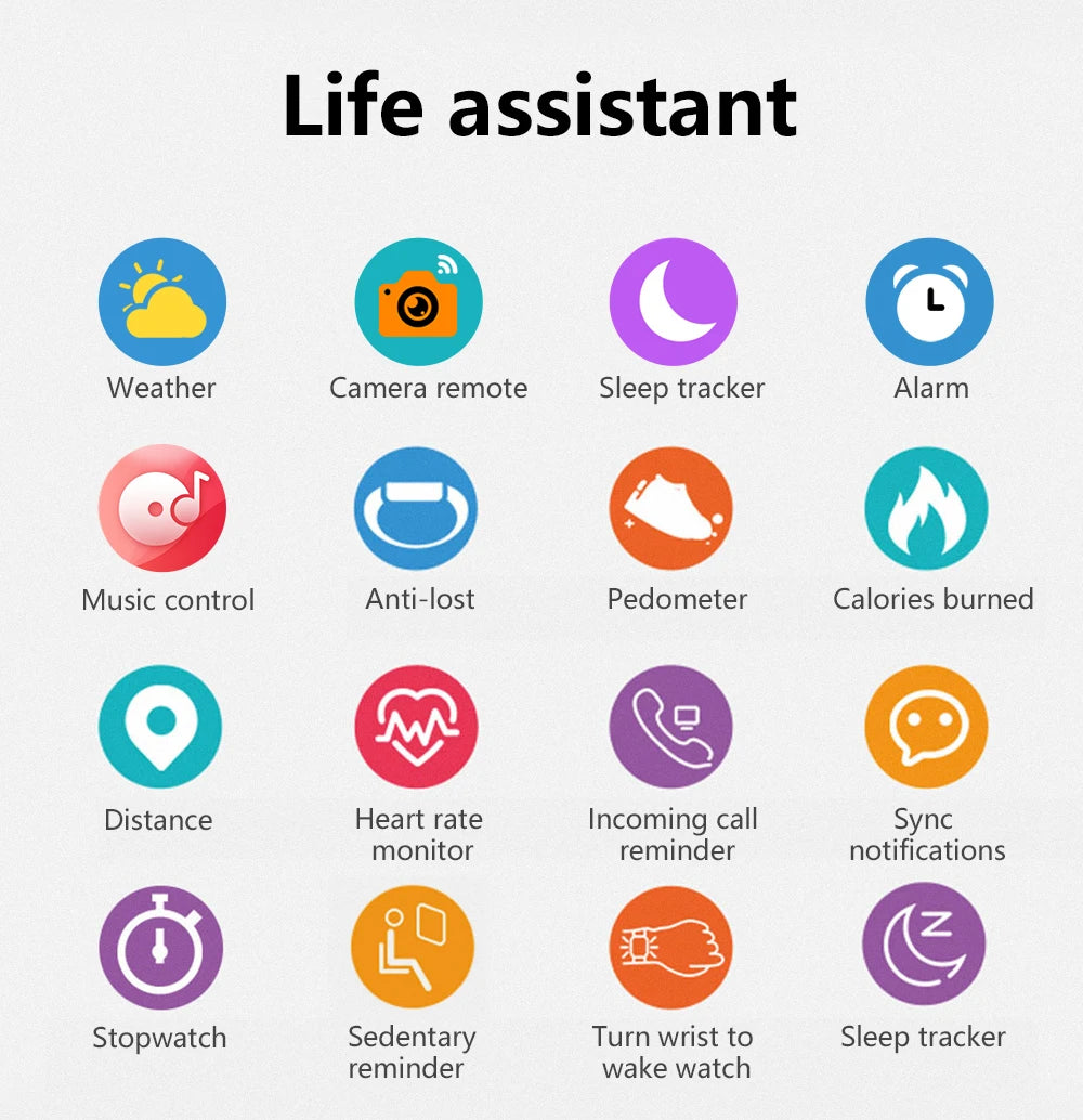 1.83" Sports Smartwatch with Wireless Call & Health Tracker