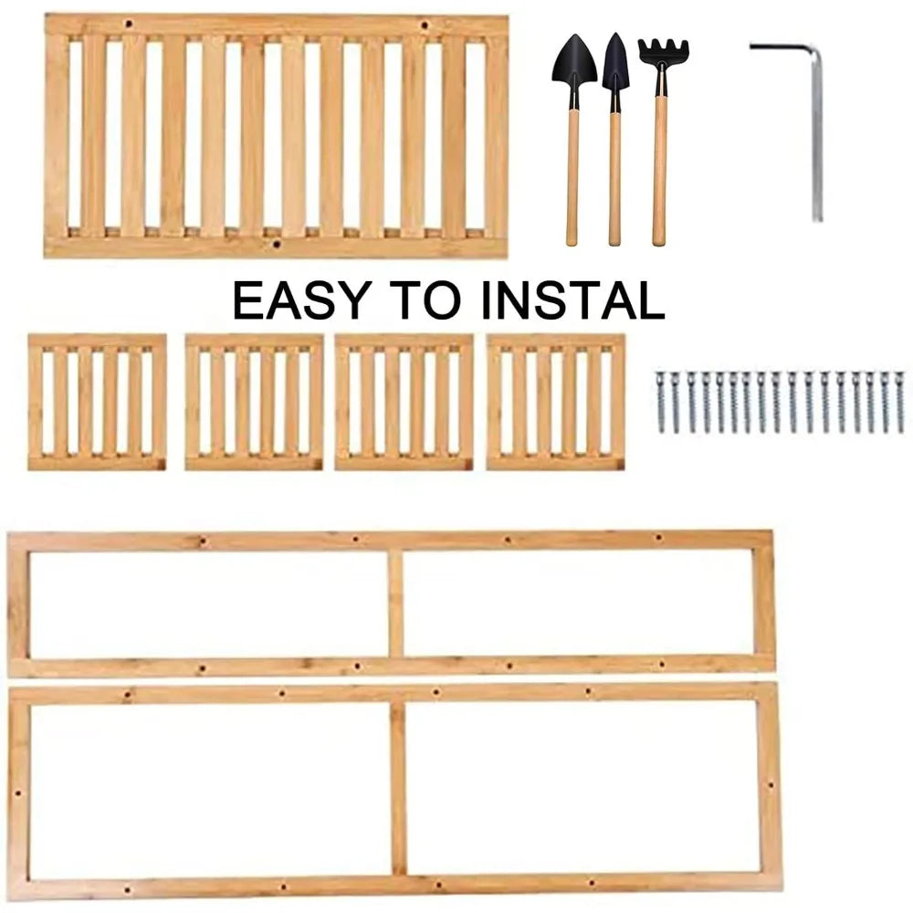 Bamboo 5-Tier Indoor Plant Stand – Multi Pot Display Rack