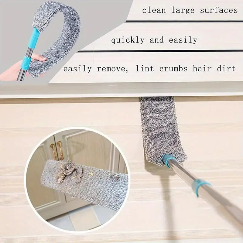 360° Microfiber Mop Set with Extendable Telescopic Pole