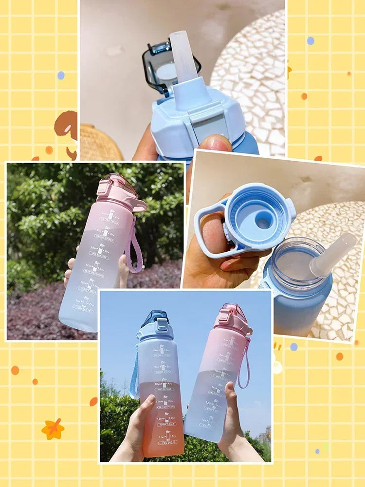 750ml Gradient Sports Water Bottle – Straw Cup, Heat-Resistant
