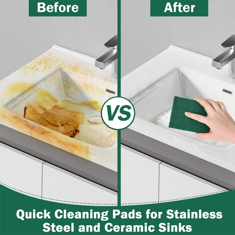 10/20/30pcs Non-Scratch Kitchen Scrub Pads – Reusable Dish & Pot Cleaners