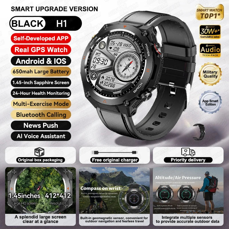 2025 Xiaomi GPS Sports Smartwatch – Waterproof with Bluetooth Call