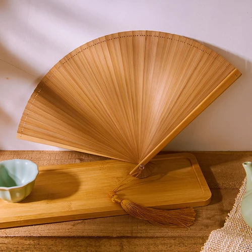 Chinese Style Bamboo Folding Fan Portable Retro Hand Fan