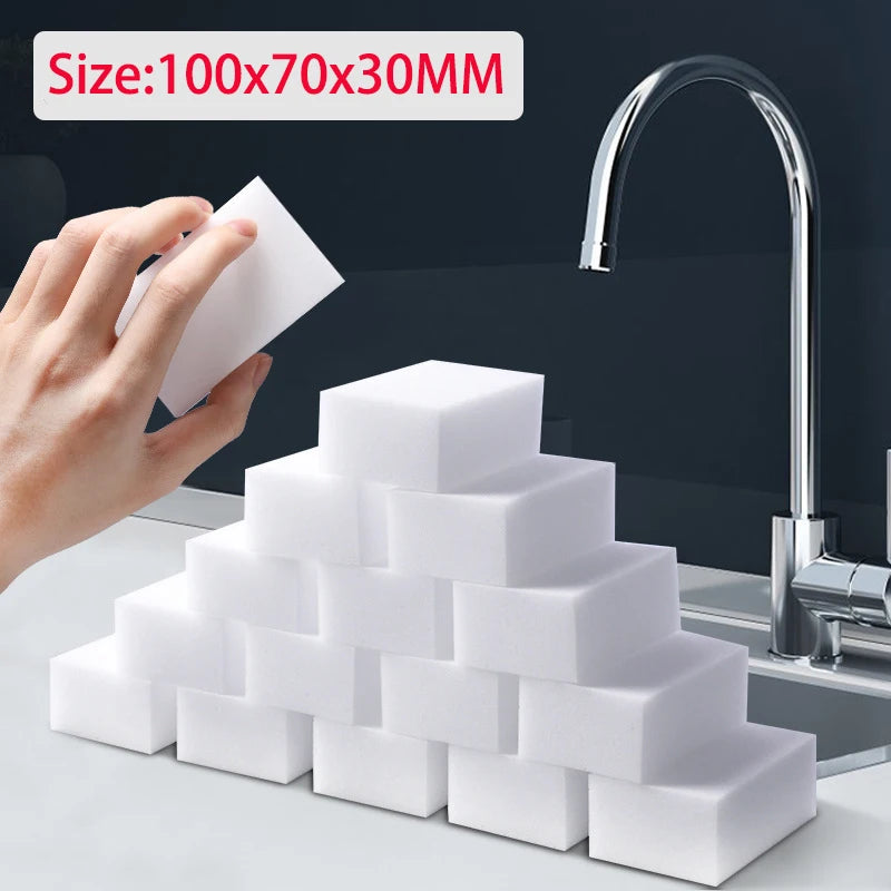 White Magic Melamine Sponge Eraser – 100×70×30mm