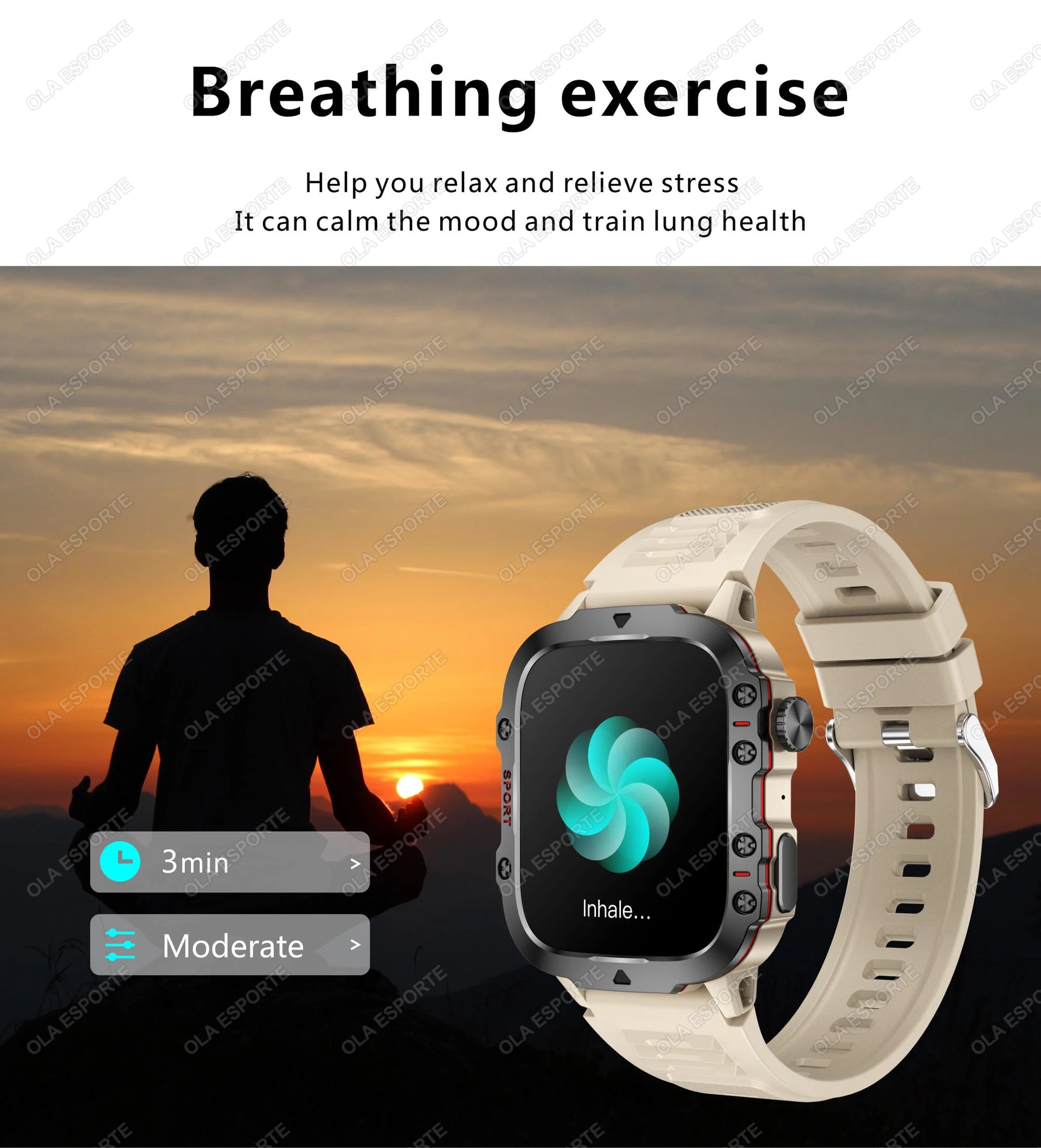 2025 Huawei/Xiaomi Military GPS Smartwatch – Waterproof with Flashlight