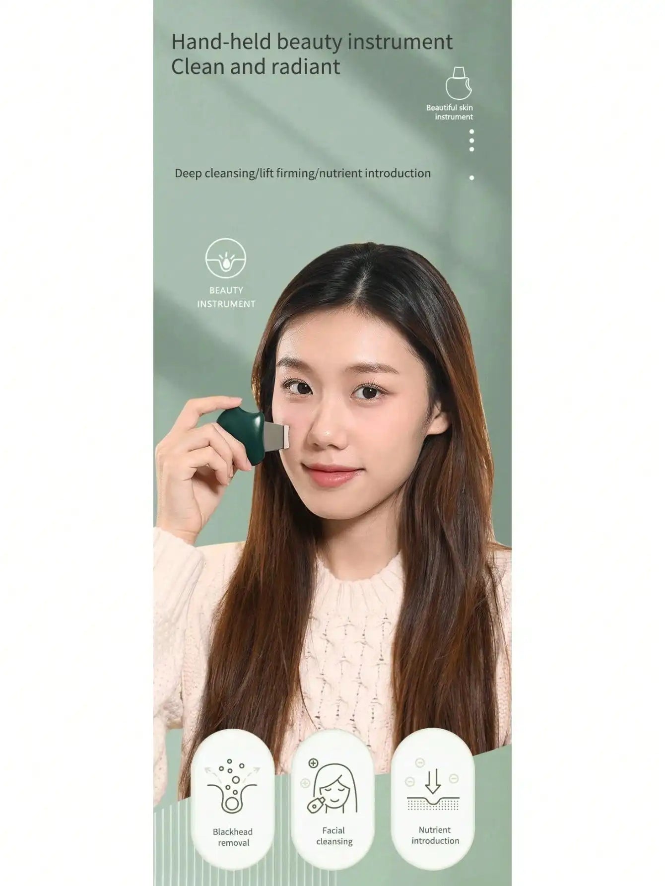 Facial Skin Scrubber & Pore Cleaner