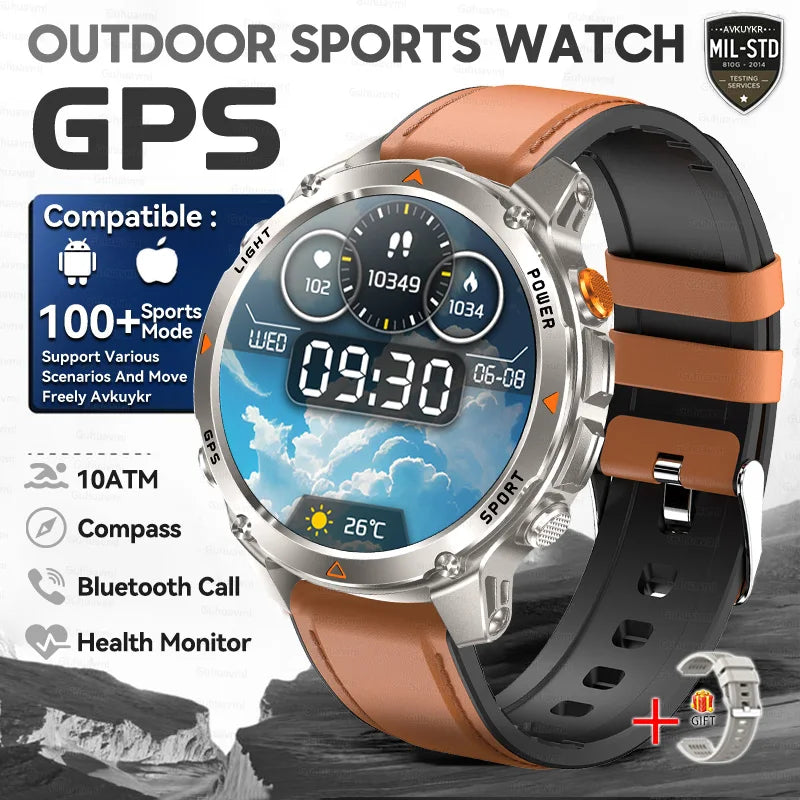 T-Rex 3 Pro Military GPS Smartwatch 10ATM AMOLED Men