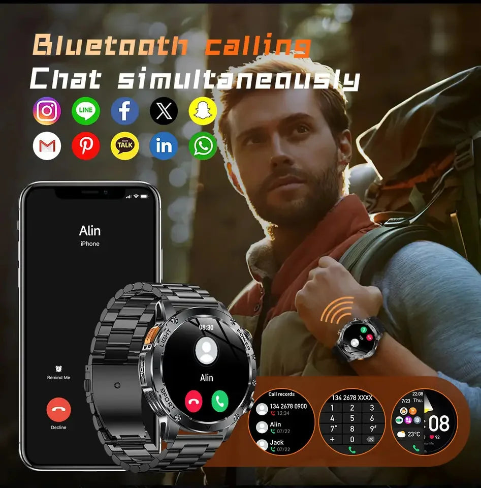 T-REX3 Smartwatch GPS 10ATM Waterproof 1000mAh Battery Men