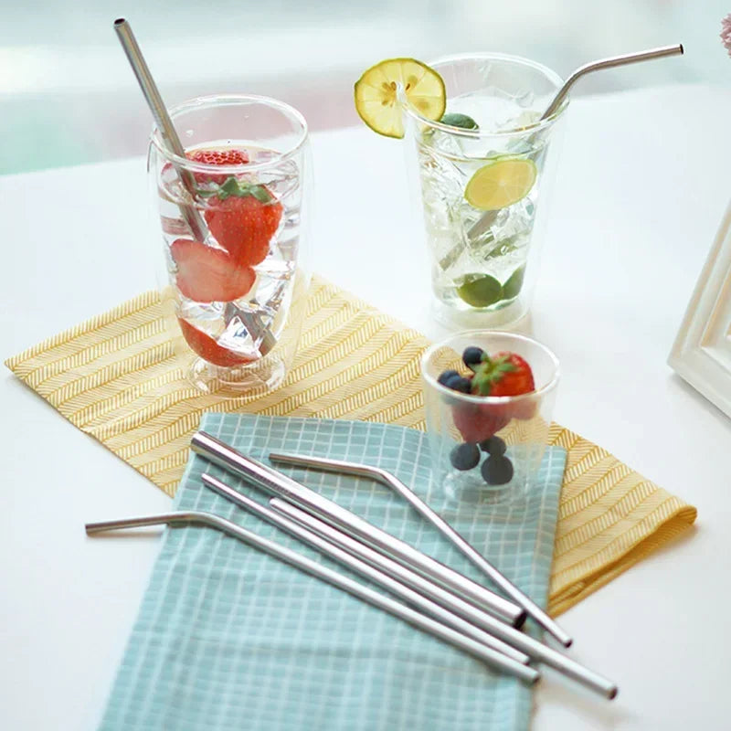 UPORS Reusable Stainless Steel Straws