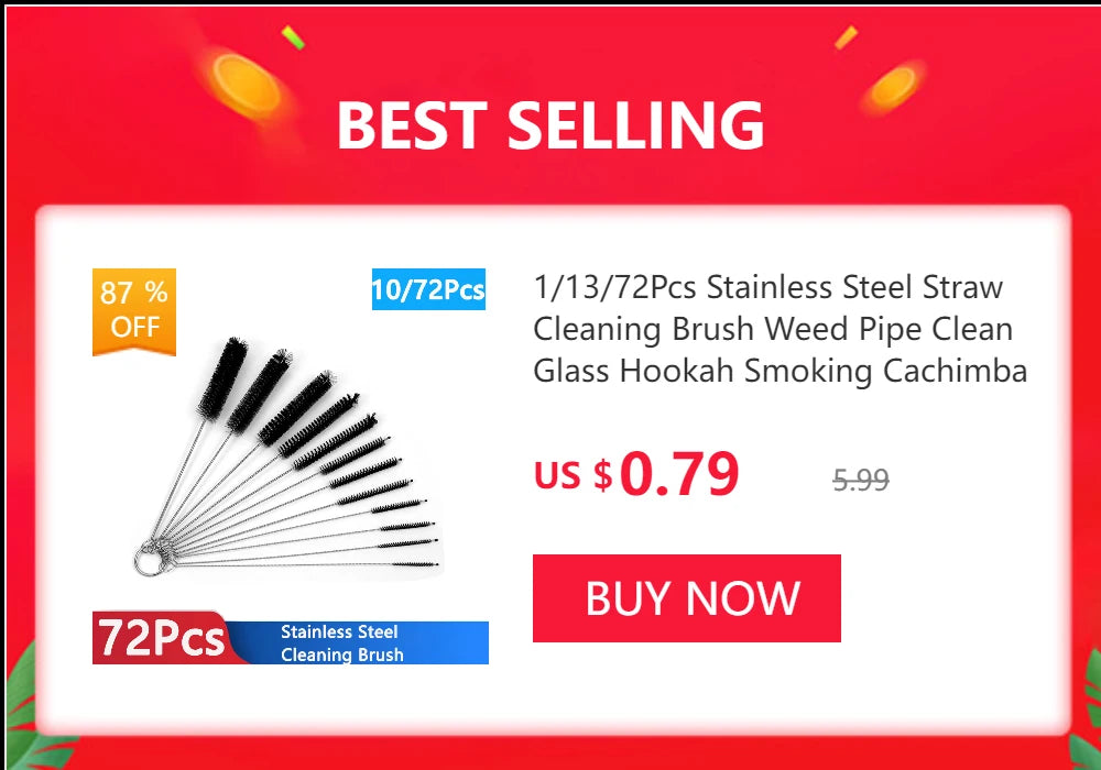 1–10Pcs Reusable Glass Straws – Eco-Friendly with Cleaning Brush