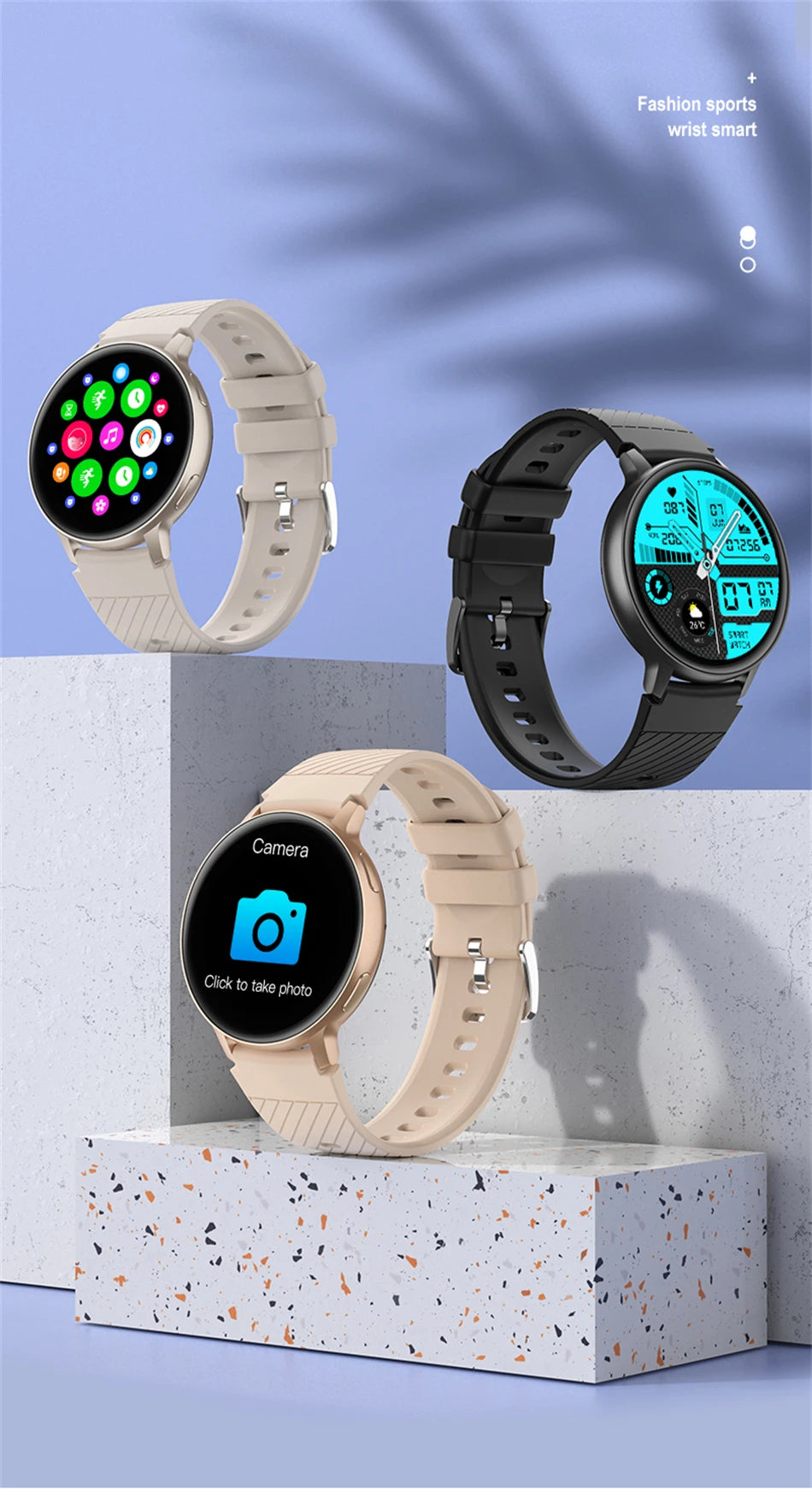 LIGE Bluetooth Call Smartwatch – Custom Dial, Fitness Tracker