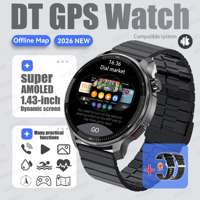 4G GPS Smartwatch Offline Maps App Market Waterproof Sports