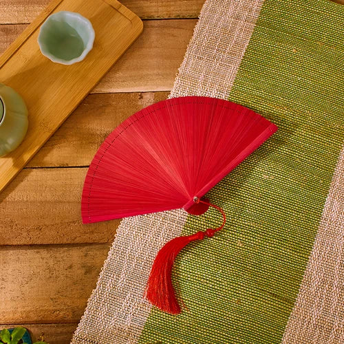 Chinese Style Bamboo Folding Fan Portable Retro Hand Fan
