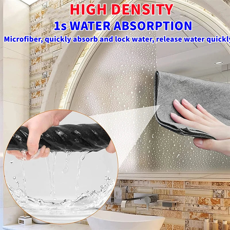 Thicker Magic Microfiber Cleaning Cloth – No-Trace Glass Towel