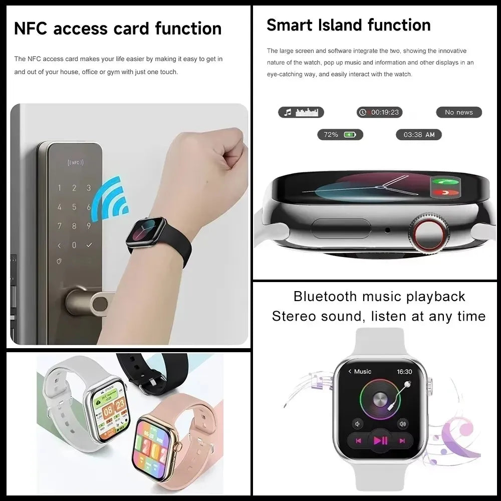 Smart Watch Series 10 HD Screen GPS NFC BT Call