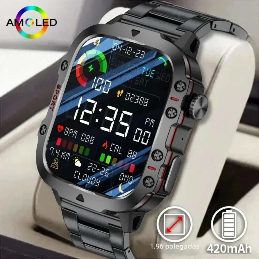 Original Men’s Smartwatch – Bluetooth Call, IP68 Waterproof, Fitness Tracker