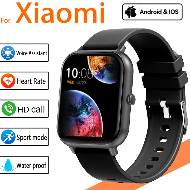 Xiaomi 2025 Smartwatch – Bluetooth Call & Fitness Tracker, IP68 Waterproof