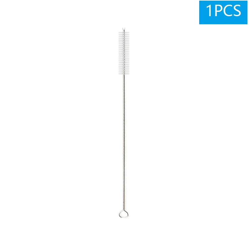 1–10Pcs Reusable Glass Straws – Eco-Friendly with Cleaning Brush