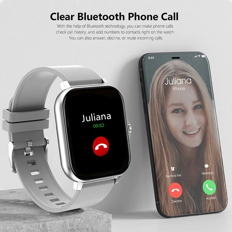 1.83" Sports Smartwatch with Wireless Call & Health Tracker