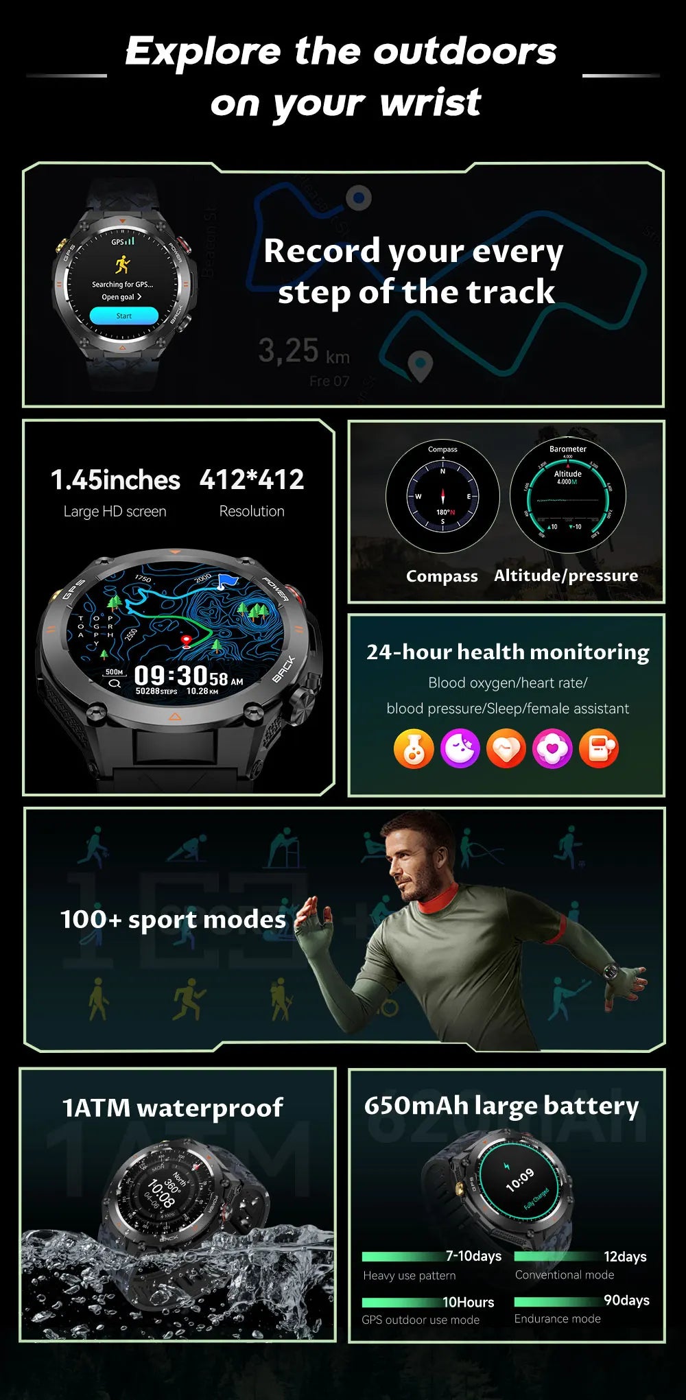 2025 Xiaomi GPS Sports Smartwatch – Waterproof with Bluetooth Call
