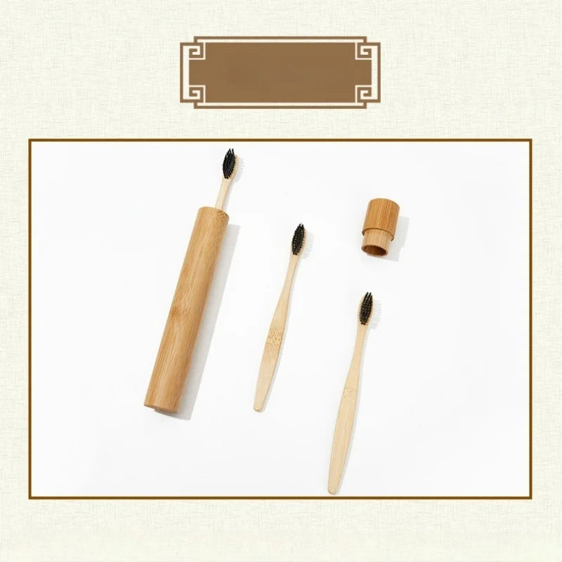 Eco-Friendly Bamboo Toothbrush Case – 21cm Travel Holder