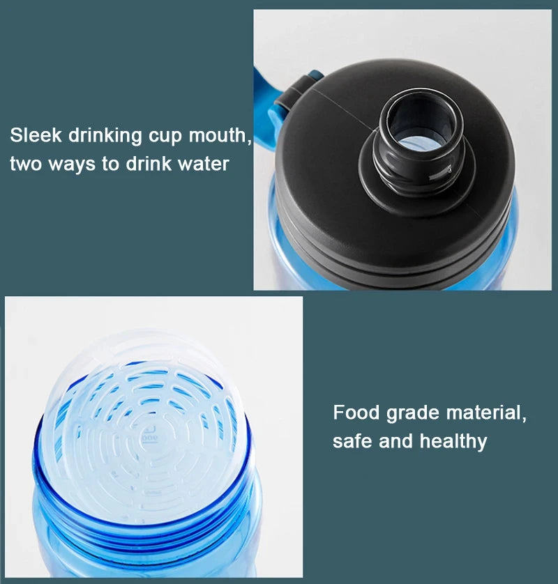 2L/3L Large Capacity Sports Water Bottle with Filter – BPA-Free