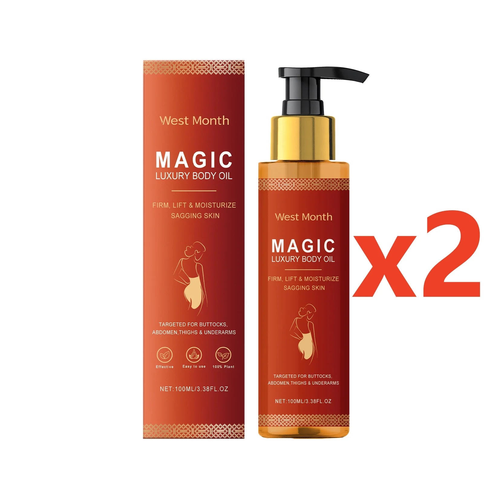 Body Firming Oil Anti Aging Cellulite Hydrating Massage Oil