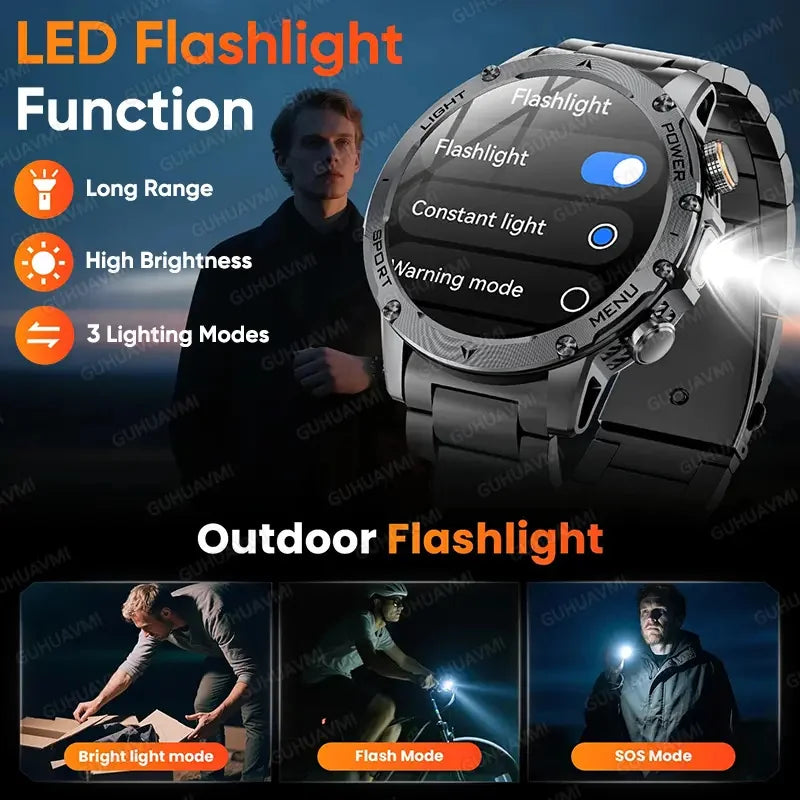T-REX3 Smartwatch GPS 10ATM Waterproof 1000mAh Battery Men