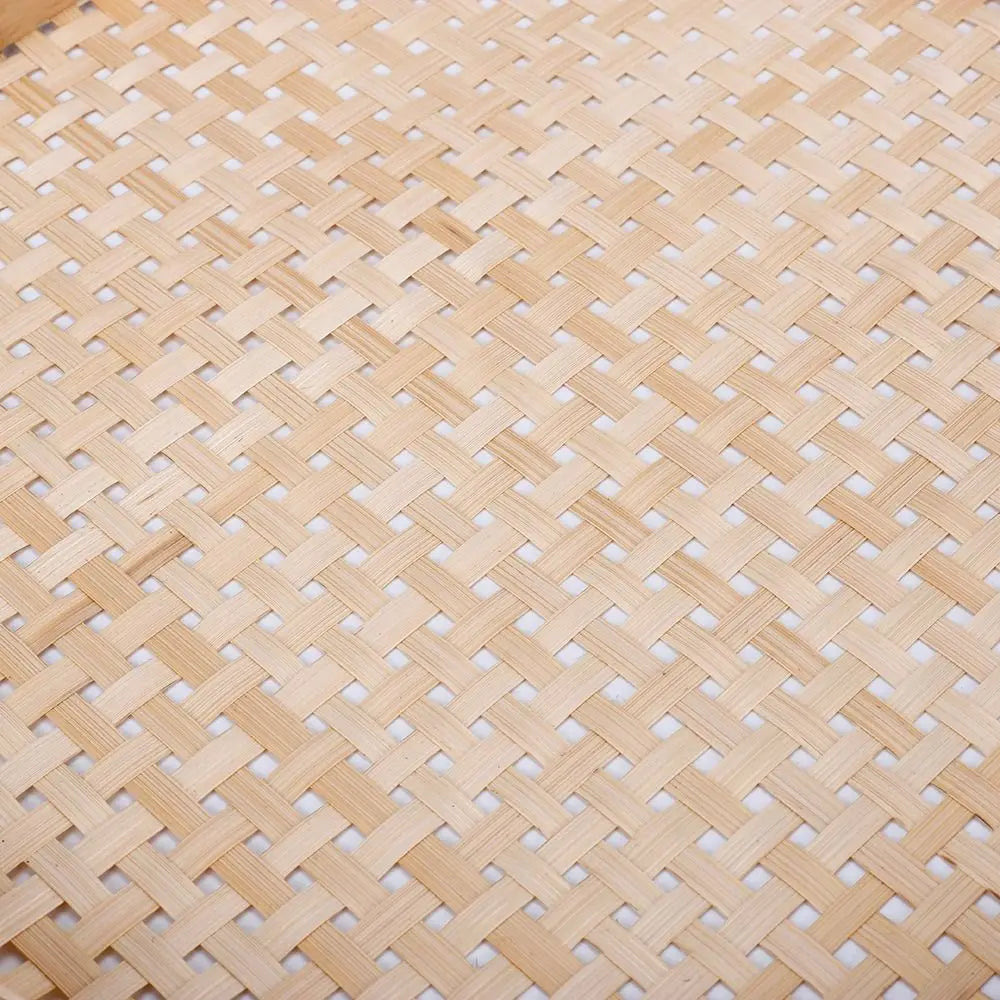 Handmade Bamboo Weaving Sieve Tray Set Kitchen Storage Decor
