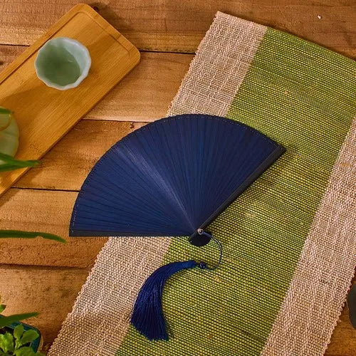 Chinese Style Bamboo Folding Fan Portable Retro Hand Fan