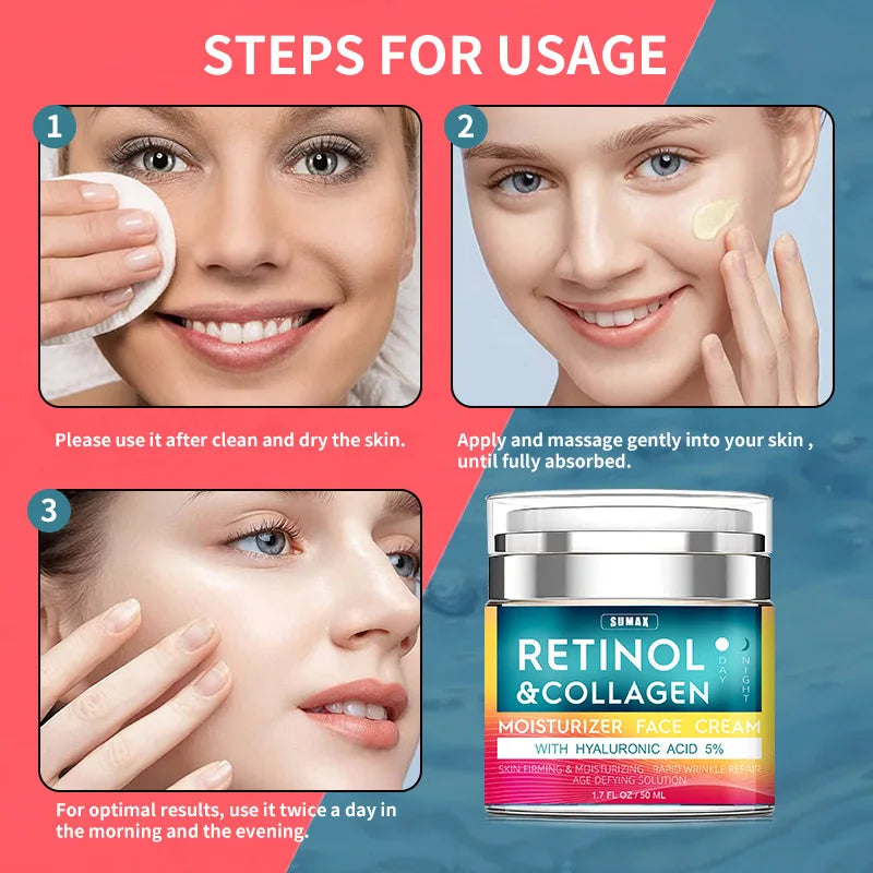 Retinol Anti Aging Face Cream Moisturizing Wrinkle Remover