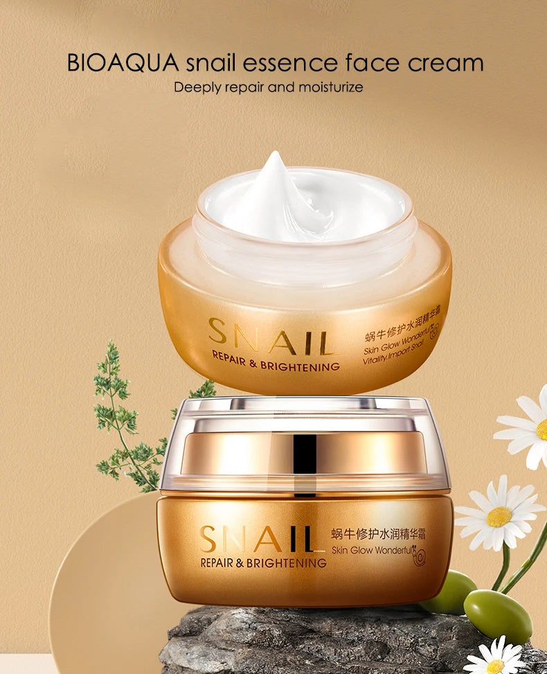 BIOAQUA Snail Essence Face Cream – Moisturizing & Firming