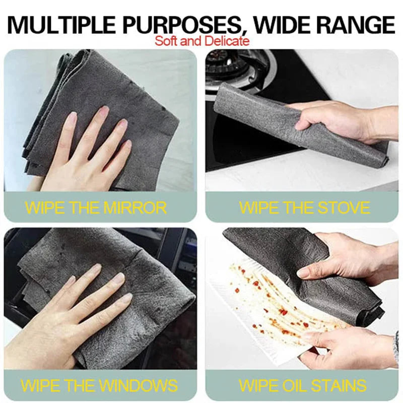 Thicker Magic Microfiber Cleaning Cloth – No-Trace Glass Towel
