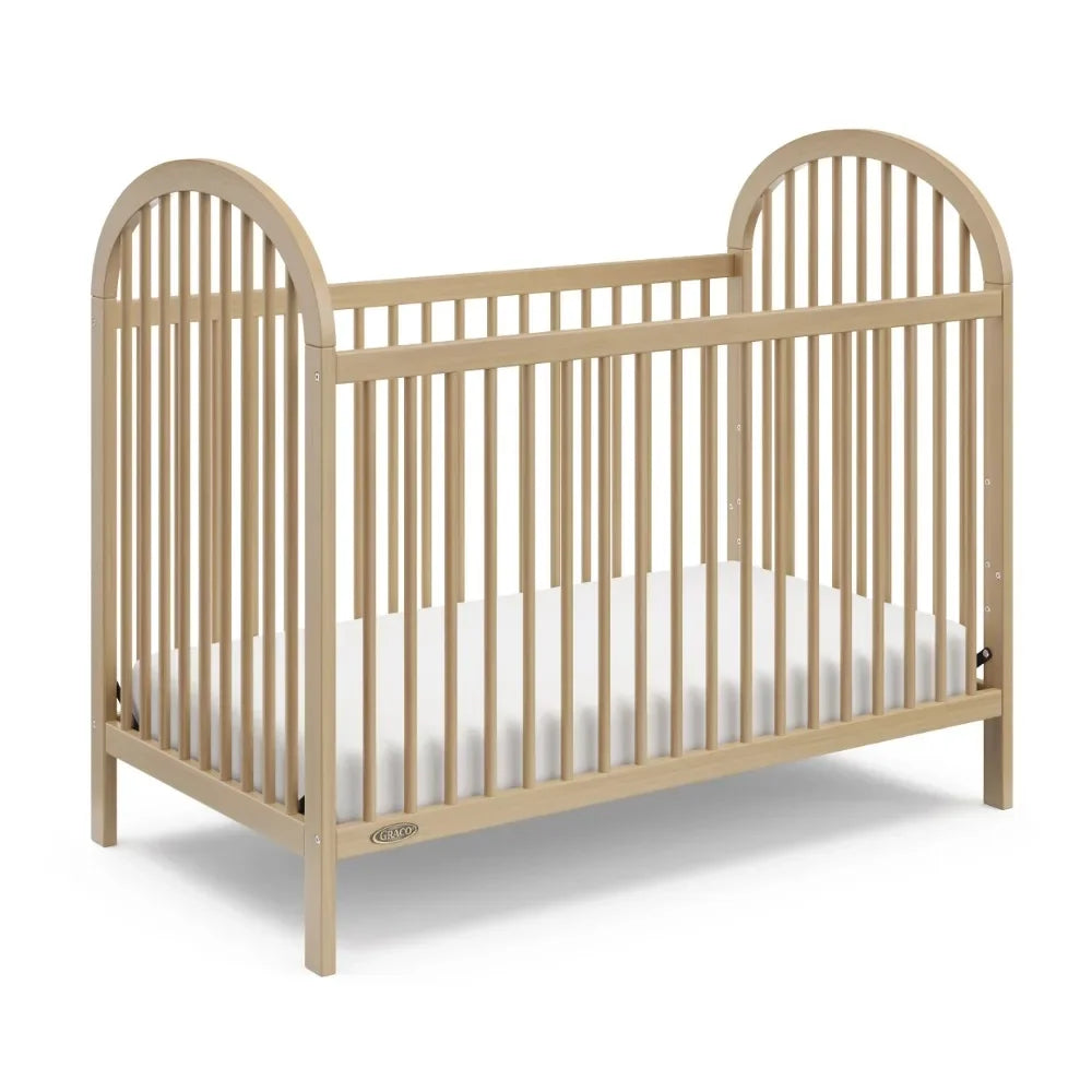 3-in-1 Convertible Baby Crib – Driftwood Finish