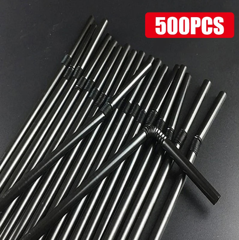 Multicolor Disposable Drinking Straws for Party and Beverage Use