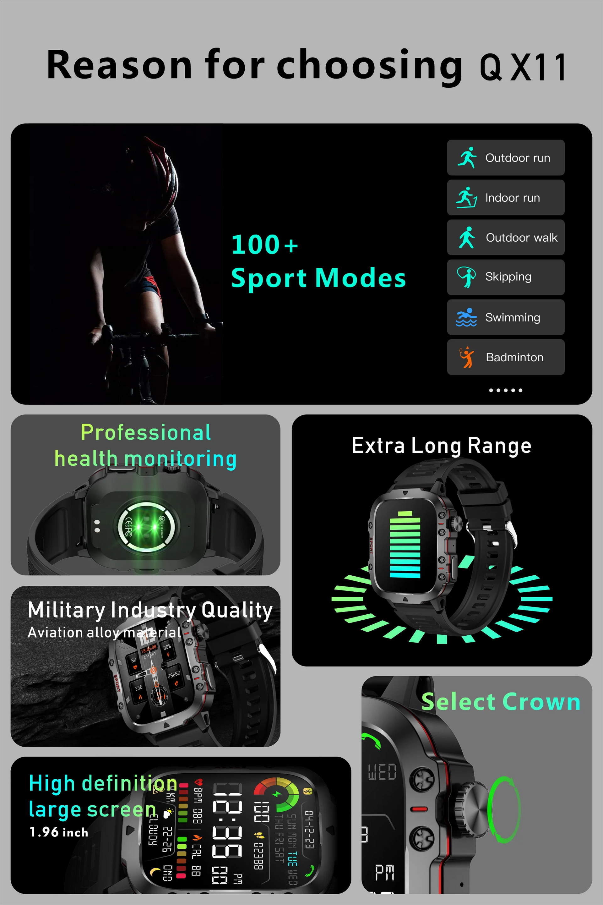 Original Men’s Smartwatch – Bluetooth Call, IP68 Waterproof, Fitness Tracker