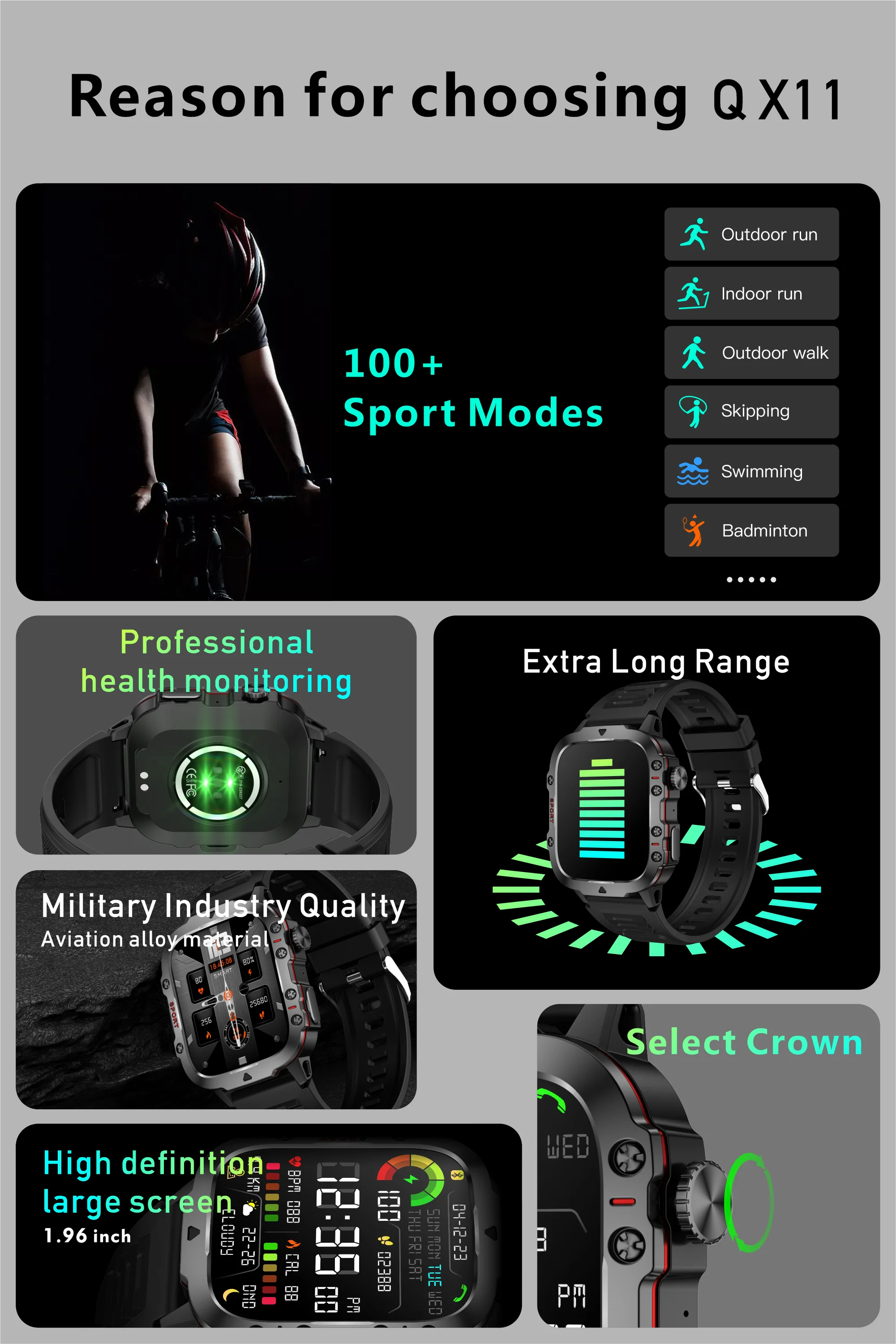 Original Men’s Smartwatch – Bluetooth Call, IP68 Waterproof, Fitness Tracker