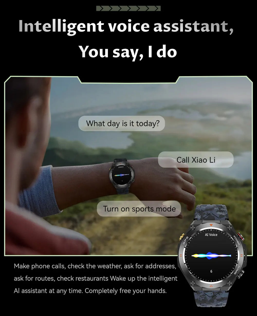 2025 Xiaomi GPS Sports Smartwatch – Waterproof with Bluetooth Call